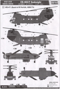 Hobby Boss 87223  CH-46 E/F Seaknight